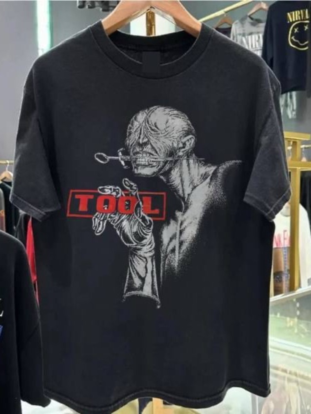 Graphic Black Tool Band T Shirt